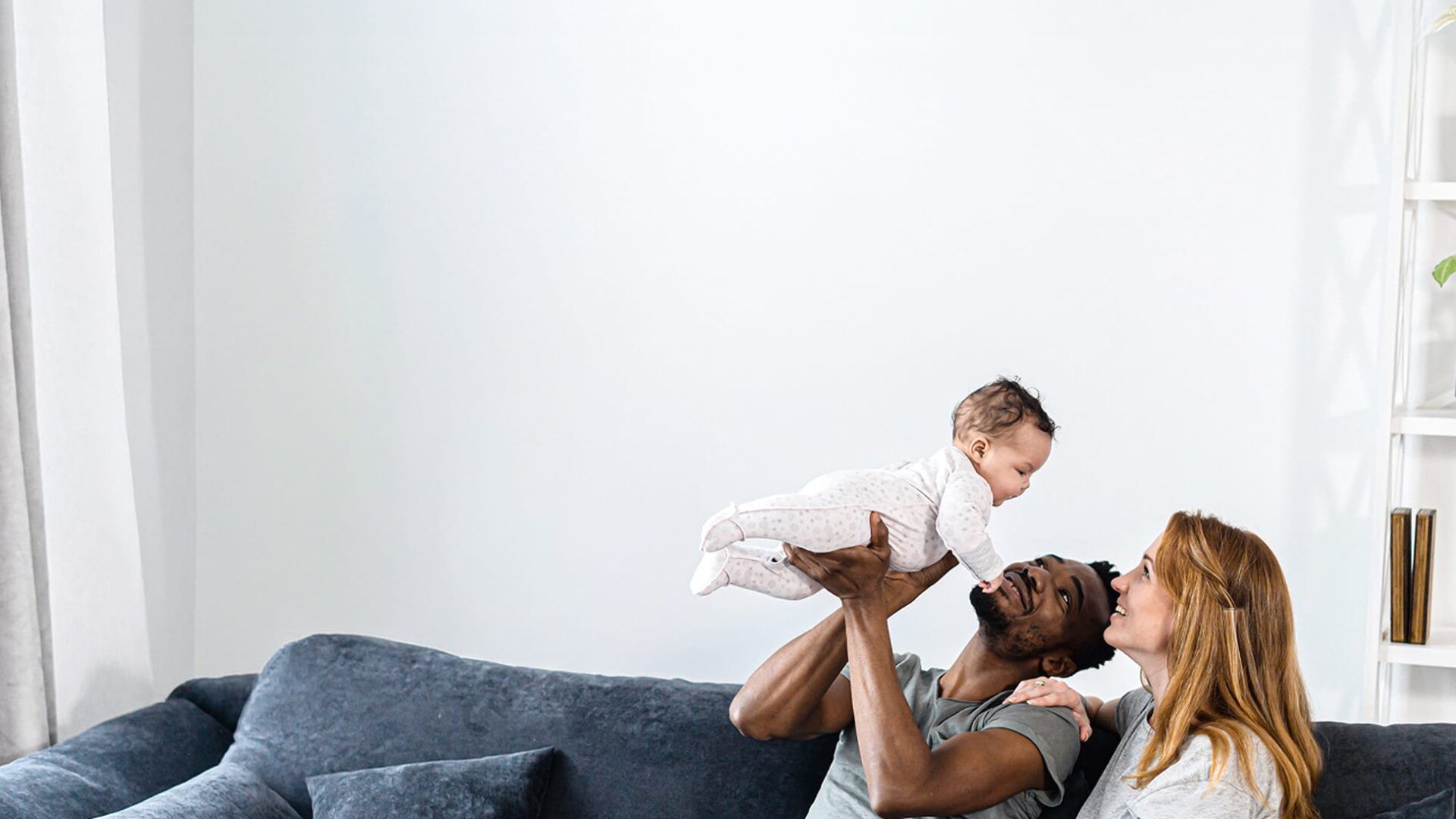 family protected by security system