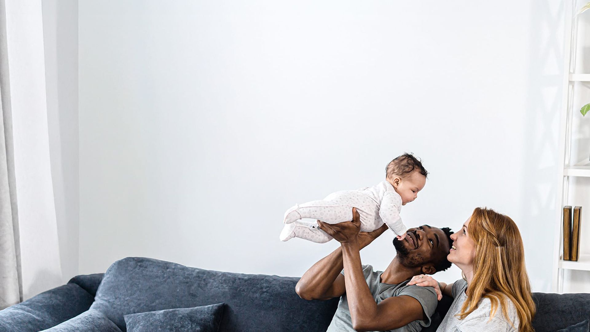 family protected by security system